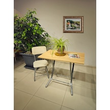 Katlanır Metal Ayaklı Siyah Sandalye - Foldable Metal Legs Chair
