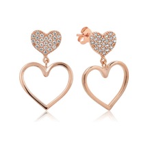 Gumush Gümüş Kalpli Bayan Küpe