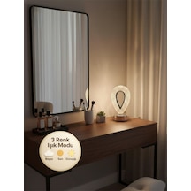 Damla Model Gümüş 3 Renk Modu Ledli Modern Elektrikli Masa Ve Gece Lambası Gümüş