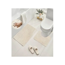 Buççin Online Mağaza Yıkanabilir Pofidik Peluş Post Kaymaz Taban Leke Tutmaz 2 Li Banyo Klozet Takımı --- 60x80 --- 60x50 Çok Renkli