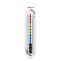 4 Lü Şarj Kablo Koruyucu Spiral Silikon Renkli