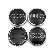 Audi A4-a5-a6-q7 2016/2022 Jant Göbek Arması Takım Oem Kalite 8w0601170a 4m0601170 Parlak Siyah - 903756577