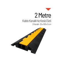 Kablo Kanallı Hız Kesici Seti 2 Metre - 2 Kanallı-4074