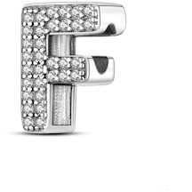 Fubena Taşlı Harf Charm - F