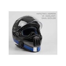 Shoei Hornet Adv Uyumlu Aksiyon Kamera Aparatı - Kask Çene Bağlantı Aparatı Siyah