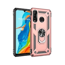 Huawei P30 Lite Rose Gold Panther Yüzüklü Silikon Orijinal Esnek İnce Geliştirilmiş Dayanıklı Darbe Karşıtı Koruyucu Yeni Tasarım Huawei P30 Lite, Rose Gold Sku: Zeusb09794h22k