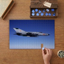 Önleme Uçağı Mig-21 Tasarımı 240 Parça Ahşap Puzzle Ahşap Kutuda Mpy20133