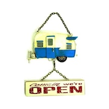Dekoratif Metal Kapı Yazısı Karavan Vintage Dekoratif Hediyelik