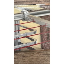 Çamaşır Askılık Yuvarlak Küpeşte Balkon Çamaşırlık Bronz Renk