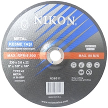 Nikon N38011 Kesme Diski Bombeli 230x3 MM Metal