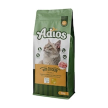 Adios Tavuklu Yetişkin Kedi Maması 15 KG