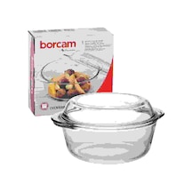 Paşabahçe 59003 Kapaklı  Borcam Tencere 2100 Cc Şeffaf