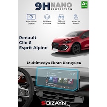 S-dizayn Renault Clio 6 Esprit Alpine 9h Multimedya Ekran Koruyucu Parlak 2026 Üzeri A+ Kalite