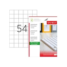 Tanex Tw-2054 35x33,16mm 100 Lü Lazer Etiketi