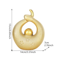 Homyl Çin Zodyağı Yılan Heykeli Masaüstü Figürü Süsleme 14x7x17cm