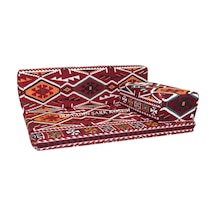 Erbasonline Mtk405-402 Şark Köşesi Bordo Halı Ds. Üçlü Minder Takımı 120Lik