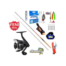 Okuma Revenger Rv-3000a 270cm 10-35gr Karbon Red Zoom Turna Spin Olta Takımı Seti