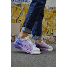 Ch254 - Cbt Pittura Erkek Ayakkabı 447 Beyaz / Mor Çok Renkli