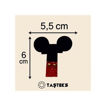 Taşlı Ütülenebilen Veya Sticker Olarak Kullanılabilen ' Mickey T ' Harfi