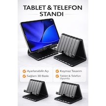 Minimalist Apple iPad Uyumlu & Tablet Standı Masaüstü Tablet Tutucu Ve Destek Aparatı