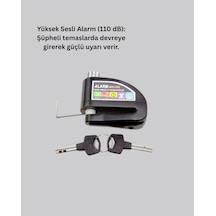Güvenilir Alarm Disk Kilidi Motosiklet Scooter 110 Db