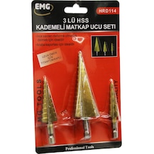 3 Parça Hss Kademeli Matkap Ucu Set