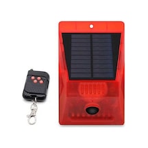 Tongxida Gece Güvenliği İçin Güneş Enerjili Hareketli Alarm Işığı N911c - 110db Sesli, 4 Modlu, 200m Kumandalı, Ip65 Su Geçirm