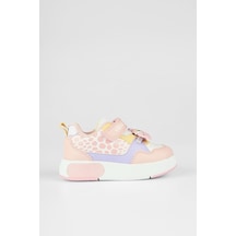 Vicco Borka Işıklı Kız Bebek Pudra Sneaker 22-25 Numara-2484 Pudra