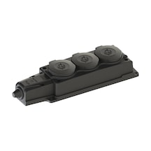 Nead Kauçuk Üçlü Grup Priz 16a 220-250v 3'lü Darbe Korumalı Priz 2p+n Fişli Yerli Üretim
