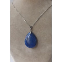 Doğal Lapis Lazuli Kolye 421-1 Çok Renkli