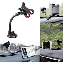 Akrobat Cama Sabitlenen Güçlü Vakumlu 360 Derece Dönen Tüm Modellere Uyan Oto Telefon Tutucu Bx40 Çok Renkli