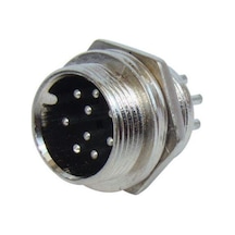 Mike Konnektör 8-Pin 16Mm - Erkek