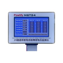 Powtify M6t24 24s Kanallı Yüksek Hassasiyetli Lityum Batarya Gerçek Zamanlı Voltaj Analizörü Çok Renkli