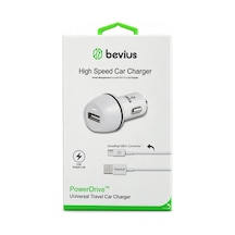 Bezos Type-c Beyaz 12w Kablolu Araç Şarj Cihazı Powerdrive Bvs-au510 Nxrlvng Standart