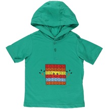 Panço Erkek Çocukkapüşonlu Kısa Kollu T-Shirt Yeşil 2311Bb05057-2578 001