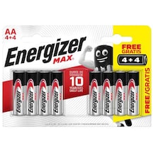 Energizer Max LR03 AA 4+4 Kalem Pil 8'li