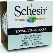 Schesir Ton Balığı ve Levrekli Jöleli Yetişkin Kedi Konservesi 12 x 85 G