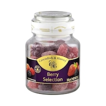 Cavendish & Harvey Mixed Berry Hard Candy Drops/karışık Orman Meyve Aromalı Şeker Cam Kavanoz 300 G Açık Kahverengi