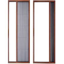 Akordeon Pileli Pilise Kapı Sineklik Altın Meşe, 90x210 Cm. Istenilen Ölçüde