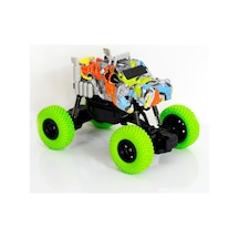 Uzaktan Kumandalı Araba Off-road Canavar Kamyon 1:20 Ölçek Çift Motorlu Süspansiyonlu Rc Yeşil