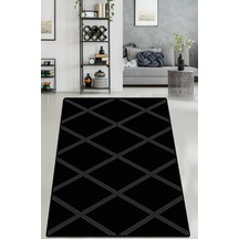 Dotted Line Djt Dekoratif Modern Tasarım Yıkanabilir Kaymaz Taban Halı Yolluk Çok Renkli
