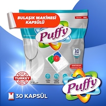 Puffy Hepsi Bir Arada Bulaşık Makinesi Deterjanı Kapsül 30 Yıkama