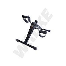 Walke Mini Kondisyon Bisikleti El Ayak Bisikleti Göstergeli Portatif Mini Bike Siyah