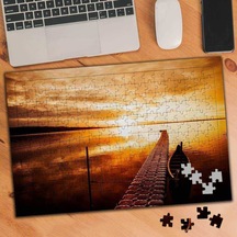 Canada'da Gün Batımı Manzarası 240 Parça Puzzle Yapboz-74287