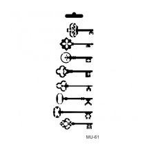 Cadence Mix Media Stencil 10X25 Cm. Mu61 Anahtarlar