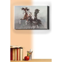 Webstyle Sayılarla Boyama Seti Kasnaklı Şahlanan Atlar 50 X 65 Cm