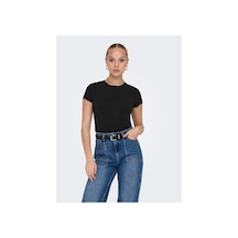 Only Onlelına S/s O-neck Short Top Jrs Noos Kadın Siyah Bluz - 15320229 Siyah