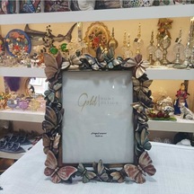 Fotoğraf Çerçevesi Kelebek Desenli Kahverengi 20x25