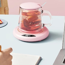 Xuweiwei Yeşil 3 Sıcaklık Ayarlı Usb Isıtmalı Bardak Altlığı - Gün Boyu Sıcak İçecekler