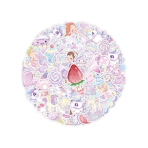 Lexroo 25'li Su Geçirmez Opak Sticker Seri : 21 Çok Renkli